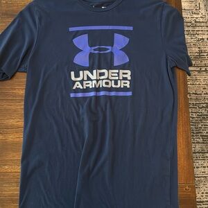 Under armour blue t shirt